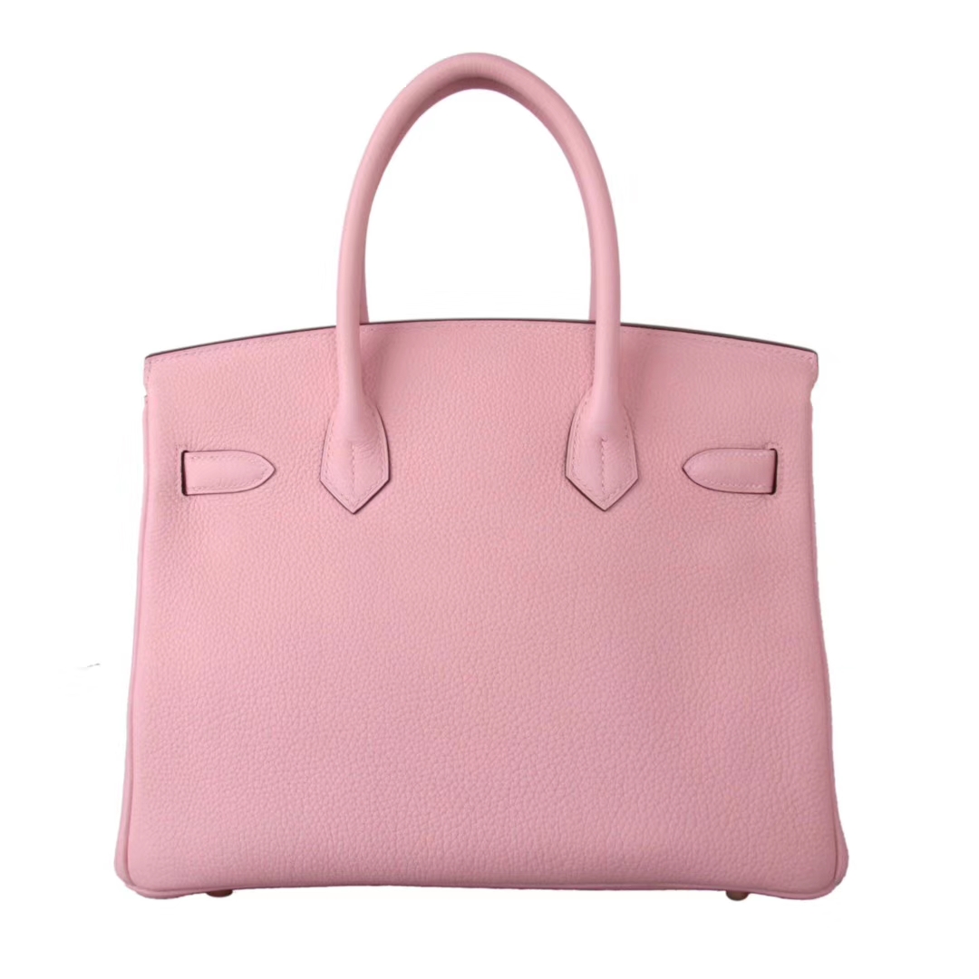 Hermès（爱马仕）birkin 铂金包 水粉 金扣  togo 30cm
