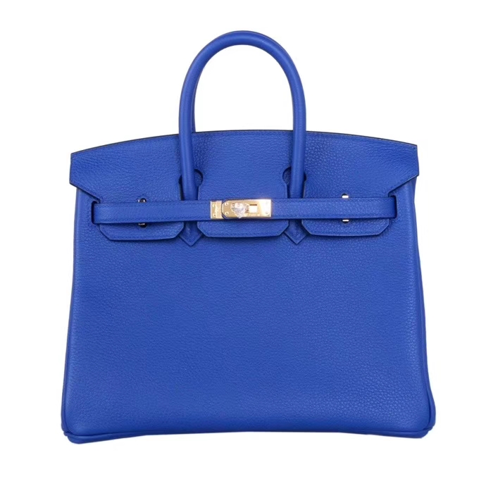 Hermès（爱马仕）birkin 25 金扣 I7琉璃蓝 togo