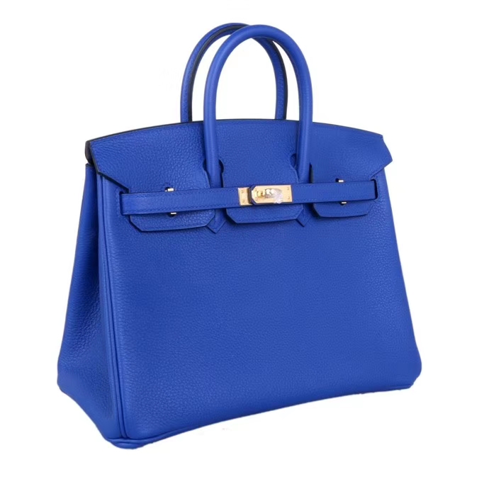 Hermès（爱马仕）birkin 25 金扣 I7琉璃蓝 togo