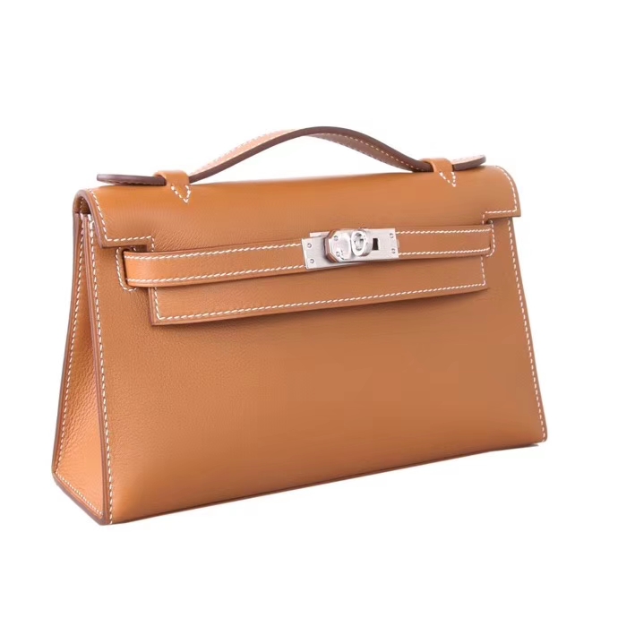 Hermès（爱马仕）miniKelly 1代 银扣 金棕 swift