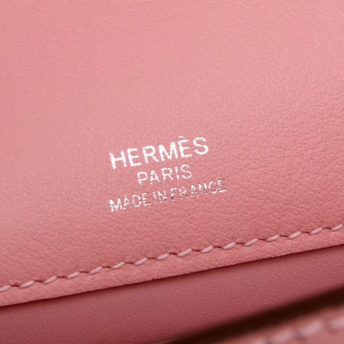 Hermès（爱马仕）kelly凯莉包 小牛皮 水粉色 银扣 全手工 28cm 现货