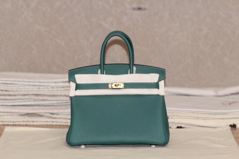 Hermès（爱马仕）bk 25金 孔雀绿 togo 出货