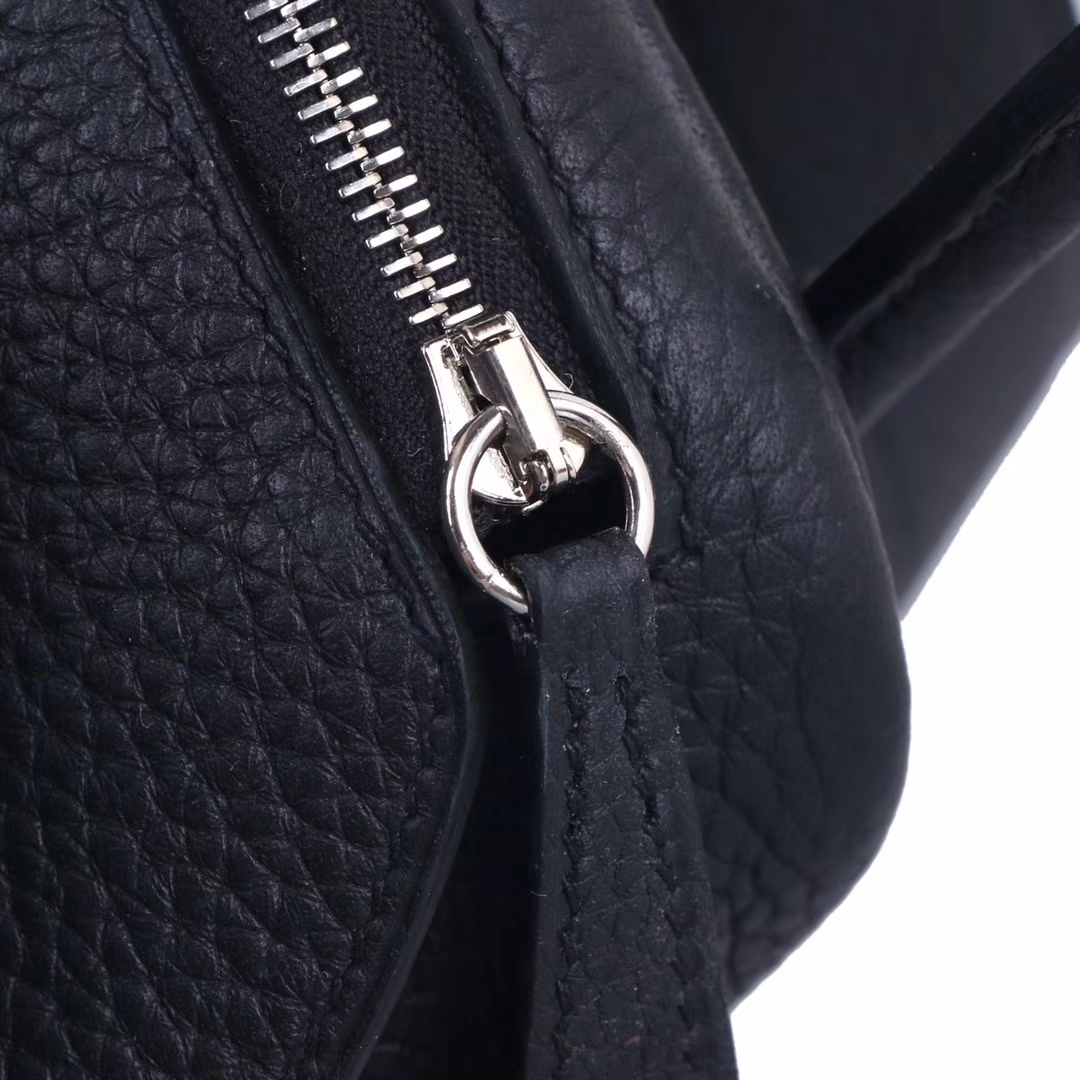 Hermès（爱马仕）mini lindy 20 银扣 黑色 Togo